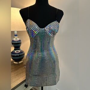 Retro Vintage Sparkling Iridescent Holographic Ravewear